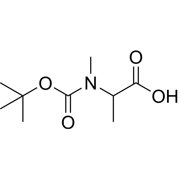 2-((tert-Butoxycarbonyl)(methyl)amino)propanoic acid 13734-31-1